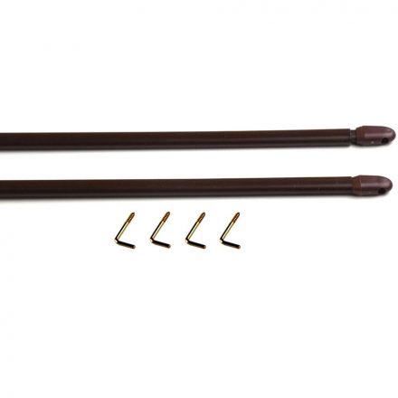  Vitrázspálca, 0.9mm, barna, 2 db / csomag, 40 - 60 cm